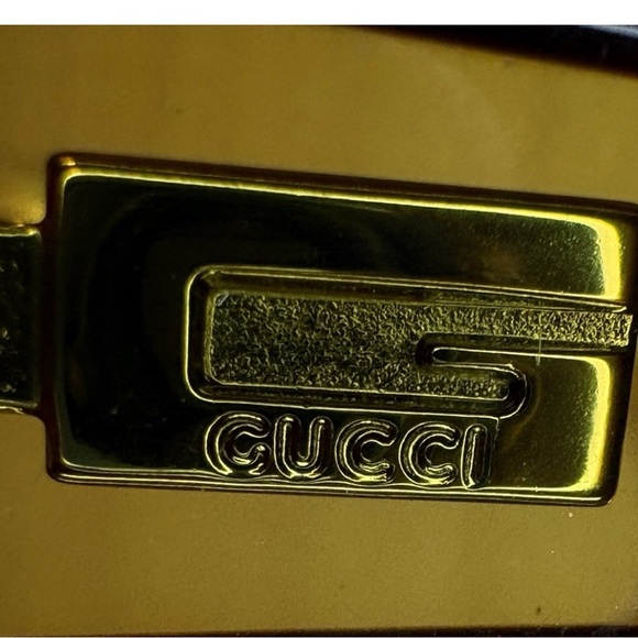 Vintage Gucci Tom Ford Era Sunglasses Amber Rectangle Y2K Italy GG2431/S - Picture 2 of 8